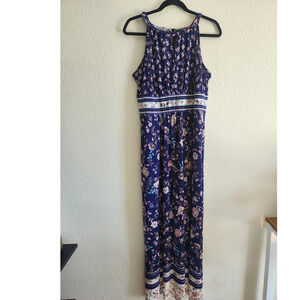 Maggy London Women's Floral Maxi Summer Dress Sz 10